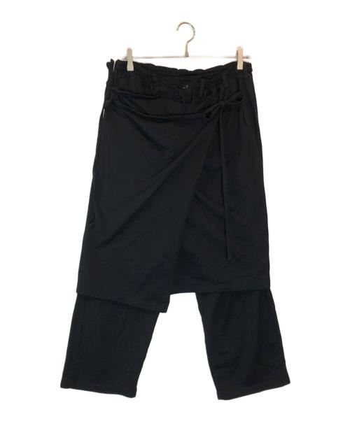 GROUND Y（グラウンドワイ）GROUND Y (グラウンドワイ) ラップサルエルイージーパンツ ブラック サイズ:下記参照の古着・服飾アイテム