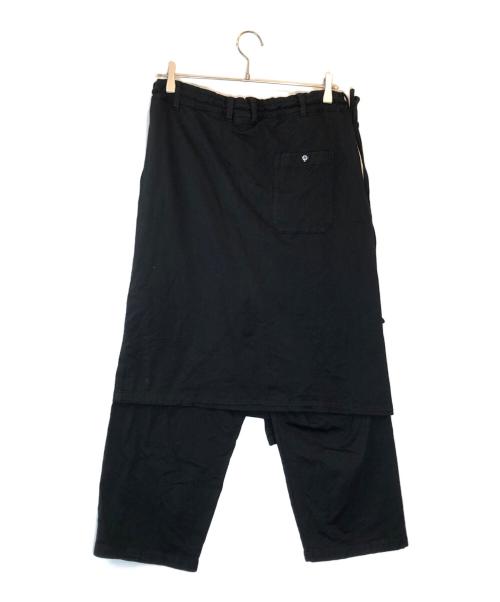 GROUND Y（グラウンドワイ）GROUND Y (グラウンドワイ) ラップサルエルイージーパンツ ブラック サイズ:下記参照の古着・服飾アイテム