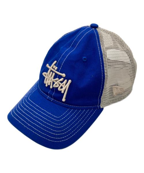 stussy（ステューシー）stussy (ステューシー) New Era (ニューエラ) BASIC TRUCKER ブルーの古着・服飾アイテム