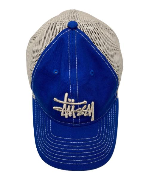 stussy（ステューシー）stussy (ステューシー) New Era (ニューエラ) BASIC TRUCKER ブルーの古着・服飾アイテム