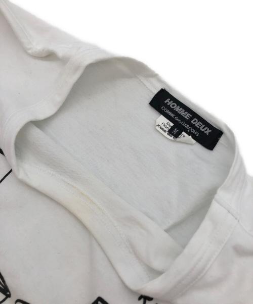 COMME des GARCONS HOMME DEUX（コムデギャルソン オム ドゥ）COMME des GARCONS HOMME DEUX (コムデギャルソン オム ドゥ) Tシャツ ホワイト サイズ:Mの古着・服飾アイテム