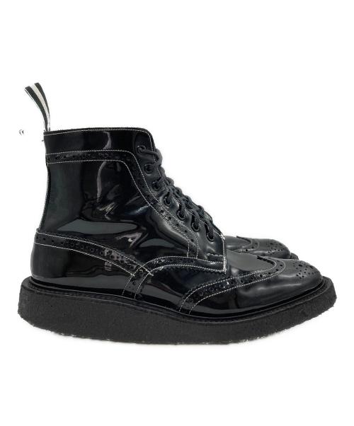 Tricker's（トリッカーズ）Tricker's (トリッカーズ) VANQUISH (ヴァンキッシュ) ウィングチップエナメルブーツ ブラック サイズ:US9.5の古着・服飾アイテム
