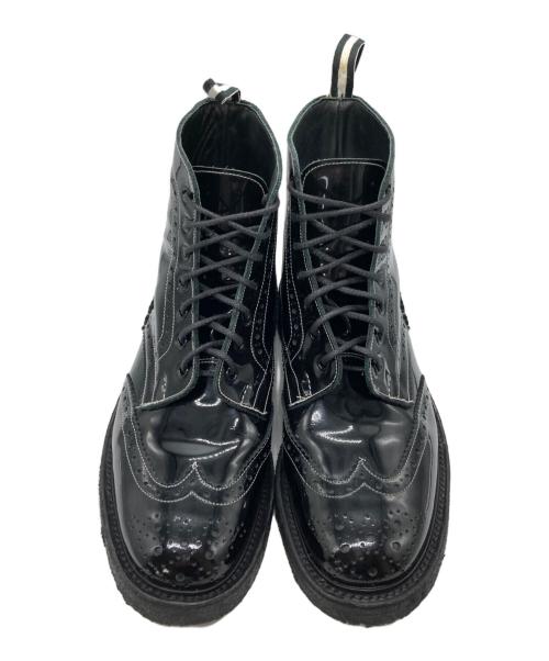 Tricker's（トリッカーズ）Tricker's (トリッカーズ) VANQUISH (ヴァンキッシュ) ウィングチップエナメルブーツ ブラック サイズ:US9.5の古着・服飾アイテム