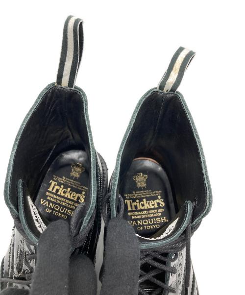 Tricker's（トリッカーズ）Tricker's (トリッカーズ) VANQUISH (ヴァンキッシュ) ウィングチップエナメルブーツ ブラック サイズ:US9.5の古着・服飾アイテム
