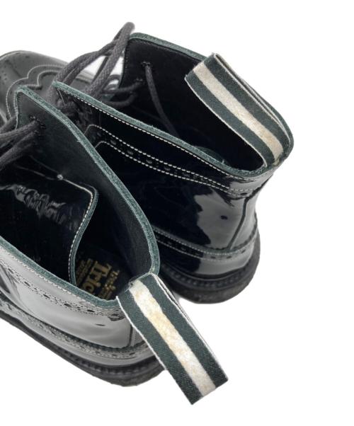 Tricker's（トリッカーズ）Tricker's (トリッカーズ) VANQUISH (ヴァンキッシュ) ウィングチップエナメルブーツ ブラック サイズ:US9.5の古着・服飾アイテム