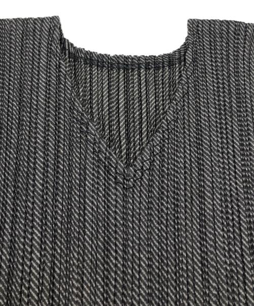 PLEATS PLEASE（プリーツプリーズ）PLEATS PLEASE (プリーツプリーズ) プリーツワンピース グレー サイズ:4の古着・服飾アイテム