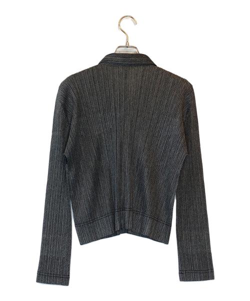 PLEATS PLEASE（プリーツプリーズ）PLEATS PLEASE (プリーツプリーズ) シャツジャケット グレー サイズ:3の古着・服飾アイテム