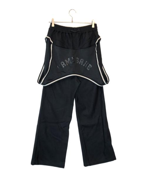 NAMESAKE（ネイムセイク）NAMESAKE (ネイムセイク) MERION JEARSEY WIDE TROUSER ブラック サイズ:Sの古着・服飾アイテム