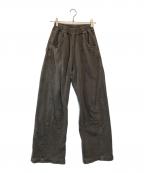 Omar Afridiオマールアフリディ）の古着「SHABBY TWISTED LOUNGE PANTS」｜ブラウン