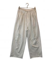 ANCELLM（アンセルム）の古着「Drape Wide Easy Cut Slacks」｜アイボリー