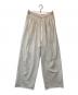 ANCELLM（アンセルム）の古着「Drape Wide Easy Cut Slacks」｜アイボリー
