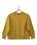 ANCELLMアンセルム）の古着「DYED DAMAGE SWEAT SHIRT」｜イエロー