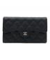 CHANEL（シャネル）の古着「キャビアスキンロングウォレット」｜ブラック