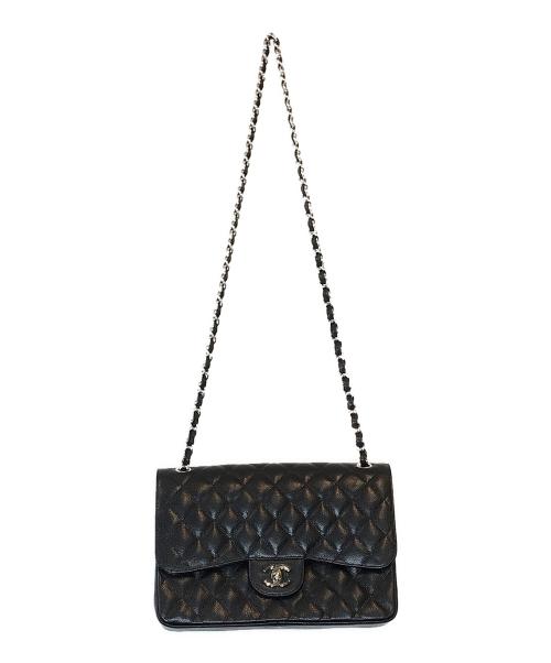 CHANEL（シャネル）CHANEL (シャネル) マトラッセ30 ダブルフラップ ブラックの古着・服飾アイテム