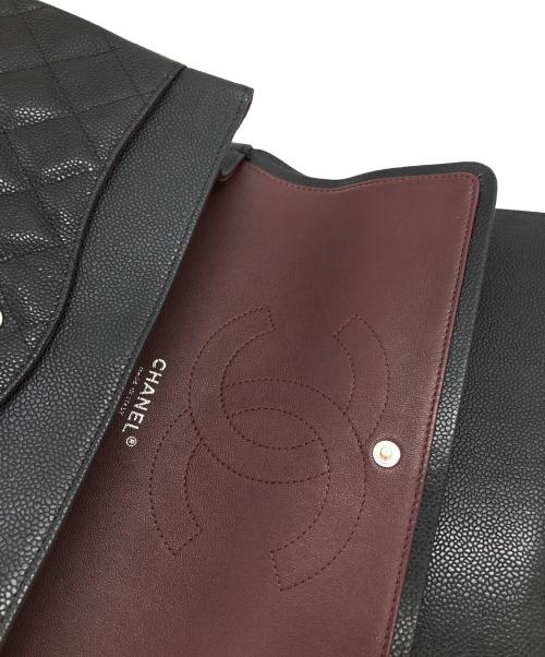 CHANEL（シャネル）CHANEL (シャネル) マトラッセ30 ダブルフラップ ブラックの古着・服飾アイテム