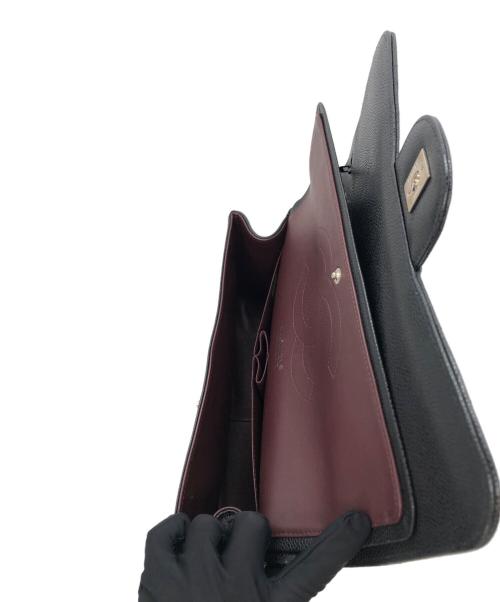 CHANEL（シャネル）CHANEL (シャネル) マトラッセ30 ダブルフラップ ブラックの古着・服飾アイテム