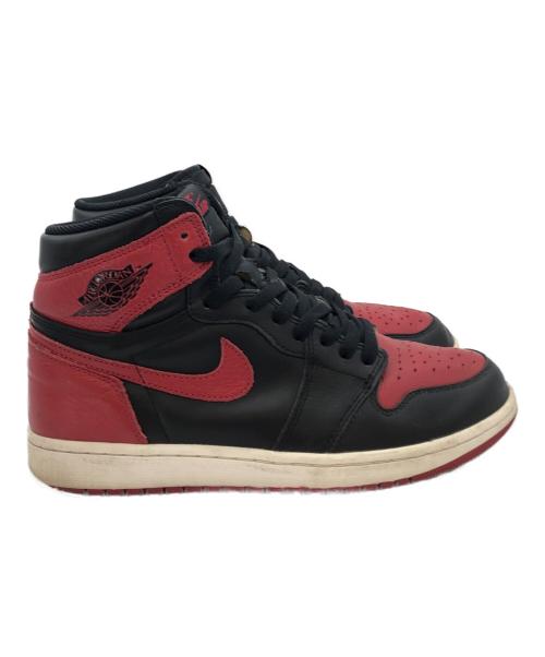 NIKE（ナイキ）NIKE (ナイキ) AIR JORDAN 1 RETRO HIGH OG BRED レッド サイズ:US10の古着・服飾アイテム