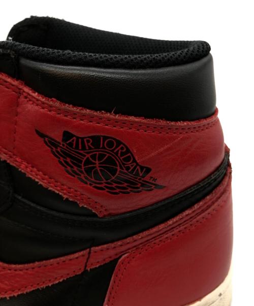 NIKE（ナイキ）NIKE (ナイキ) AIR JORDAN 1 RETRO HIGH OG BRED レッド サイズ:US10の古着・服飾アイテム