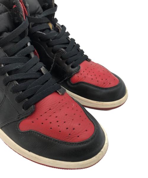 NIKE（ナイキ）NIKE (ナイキ) AIR JORDAN 1 RETRO HIGH OG BRED レッド サイズ:US10の古着・服飾アイテム