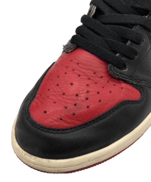 NIKE（ナイキ）NIKE (ナイキ) AIR JORDAN 1 RETRO HIGH OG BRED レッド サイズ:US10の古着・服飾アイテム