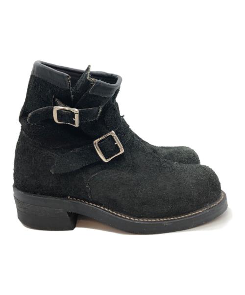 CHIPPEWA（チペワ）CHIPPEWA (チペワ) ブラックスエード エンジニアブーツ ブラック サイズ:7 1/2Eの古着・服飾アイテム