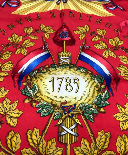 HERMES（エルメス）HERMES (エルメス) シルク大判ストール ブルー サイズ:下記参照の古着・服飾アイテム