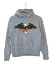 Subculture（サブカルチャー）の古着「HOODIE(EMBLEM EAGLE)」｜グレー