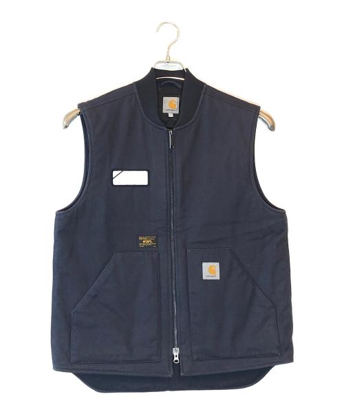 CarHartt（カーハート）CarHartt (カーハート) WTAPS (ダブルタップス) ダックベスト ネイビー サイズ:Lの古着・服飾アイテム