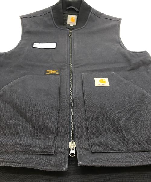 CarHartt（カーハート）CarHartt (カーハート) WTAPS (ダブルタップス) ダックベスト ネイビー サイズ:Lの古着・服飾アイテム
