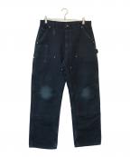 CarHarttカーハート）の古着「ダブルニーペインターパンツ」｜ブラック