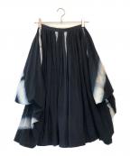 COMME des GARCONSコムデギャルソン）の古着「コットンドレープスカート」｜ブラック