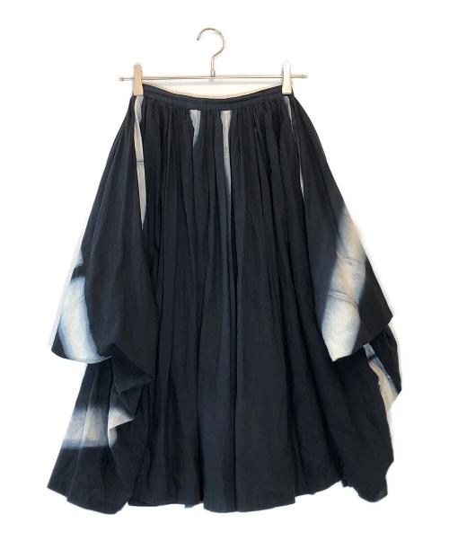 COMME des GARCONS（コムデギャルソン）COMME des GARCONS (コムデギャルソン) コットンドレープスカート ブラック サイズ:下記参照の古着・服飾アイテム