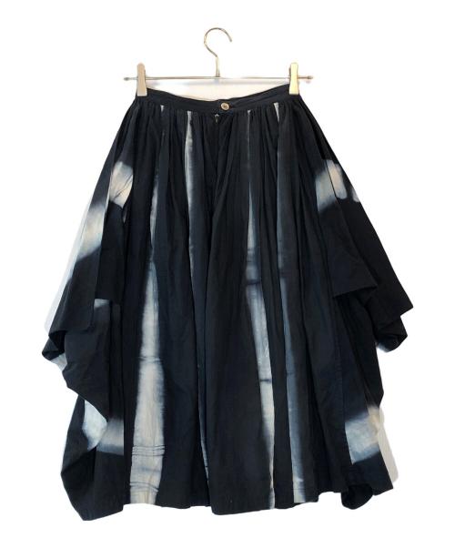 COMME des GARCONS（コムデギャルソン）COMME des GARCONS (コムデギャルソン) コットンドレープスカート ブラック サイズ:下記参照の古着・服飾アイテム