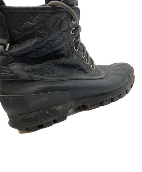 GUCCI（グッチ）GUCCI (グッチ) GGダックブーツ ブラック サイズ:9の古着・服飾アイテム