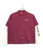 SUPREMEシュプリーム）の古着「Thermal Work Shirt」｜パープル