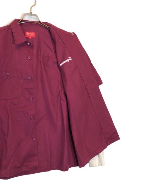 SUPREME（シュプリーム）Supreme (シュプリーム) Thermal Work Shirt パープル サイズ:Mの古着・服飾アイテム