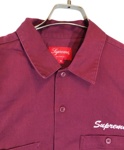 SUPREME（シュプリーム）Supreme (シュプリーム) Thermal Work Shirt パープル サイズ:Mの古着・服飾アイテム