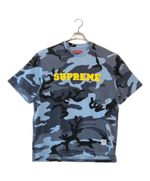 SUPREME（シュプリーム）Supreme (シュプリーム) Collegiate Appliqué S/S Top ブルー サイズ:Lの古着・服飾アイテム