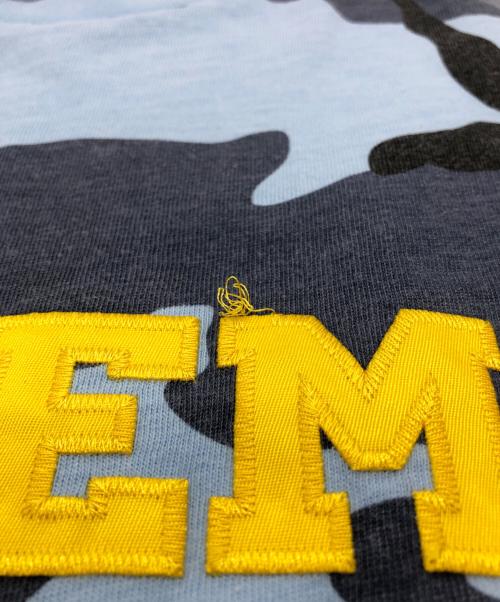 SUPREME（シュプリーム）Supreme (シュプリーム) Collegiate Appliqué S/S Top ブルー サイズ:Lの古着・服飾アイテム