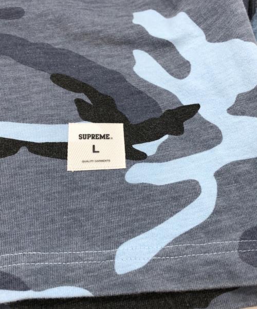 SUPREME（シュプリーム）Supreme (シュプリーム) Collegiate Appliqué S/S Top ブルー サイズ:Lの古着・服飾アイテム