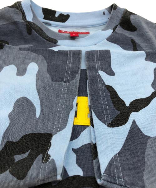 SUPREME（シュプリーム）Supreme (シュプリーム) Collegiate Appliqué S/S Top ブルー サイズ:Lの古着・服飾アイテム