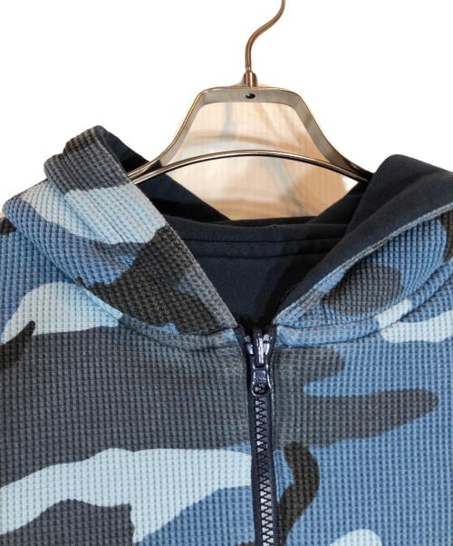 SUPREME（シュプリーム）Supreme (シュプリーム) Reversible Work Zip Up Hooded Sweatshirt（リバーシブルワークジップアップフーデッドスウェットシャツ） ネイビー×ブルー サイズ:Mの古着・服飾アイテム