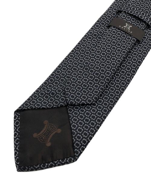 CELINE（セリーヌ）CELINE (セリーヌ) 総柄ネクタイ ブラック サイズ:下記参照の古着・服飾アイテム