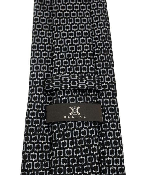 CELINE（セリーヌ）CELINE (セリーヌ) 総柄ネクタイ ブラック サイズ:下記参照の古着・服飾アイテム