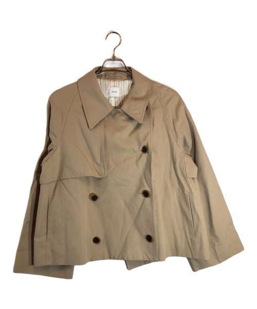 Spick and Span（スピック＆スパン）Spick and Span (スピック＆スパン) ソフトツイルショートトレンチコート ベージュ サイズ:36の古着・服飾アイテム