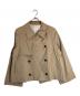 Spick and Span（スピック＆スパン）の古着「ソフトツイルショートトレンチコート」｜ベージュ