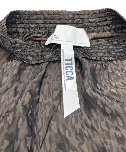 ticca（ティッカ）ticca (ティッカ) レオパードジャガードパンツ ブラウン サイズ:Fの古着・服飾アイテム