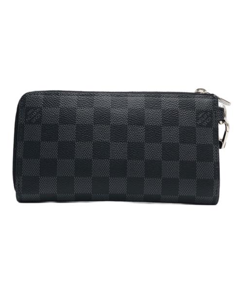 LOUIS VUITTON（ルイ ヴィトン）LOUIS VUITTON (ルイ ヴィトン) ジッピードラゴンヌ・ロングウォレット ブラック サイズ:下記参照の古着・服飾アイテム