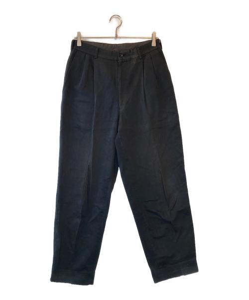 COMME des GARCONS HOMME（コムデギャルソン オム）COMME des GARCONS HOMME (コムデギャルソン オム) コットンタックパンツパンツ ブラック サイズ:Mの古着・服飾アイテム