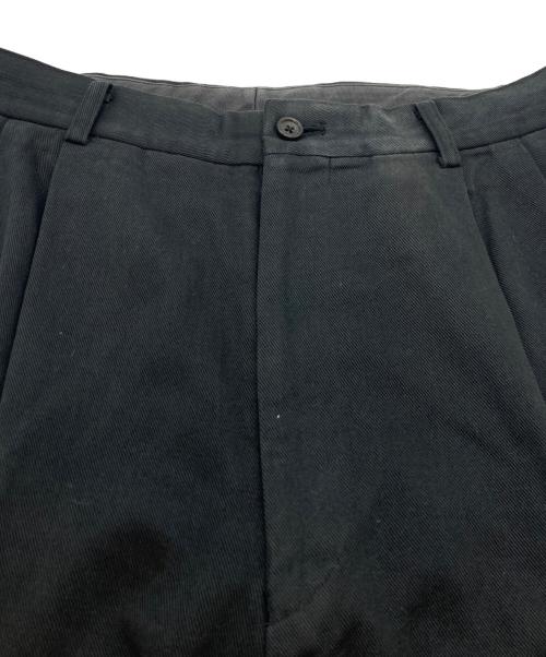 COMME des GARCONS HOMME（コムデギャルソン オム）COMME des GARCONS HOMME (コムデギャルソン オム) コットンタックパンツパンツ ブラック サイズ:Mの古着・服飾アイテム
